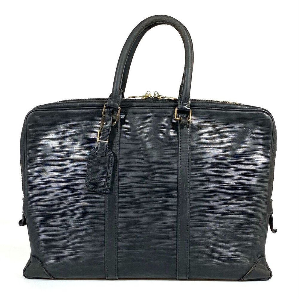 00450182# Louis Vuitton Business Bag Black Epi Noir